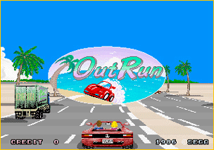 Out Run Splash Screen